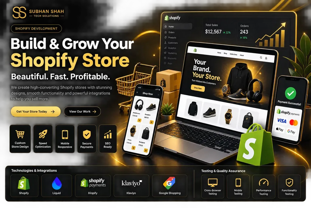 Shopify development services in Dubai UAE for eCommerce store setup and customization