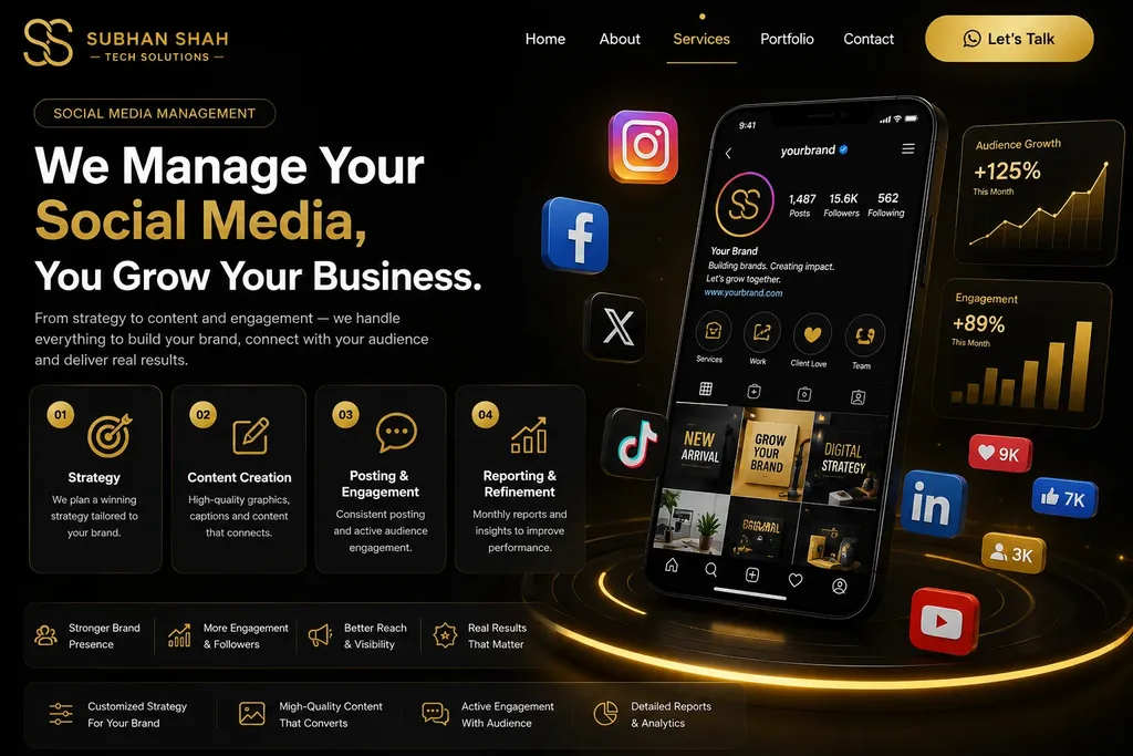 Social media management services in Dubai UAE for content creation, posting, engagement and paid campaigns