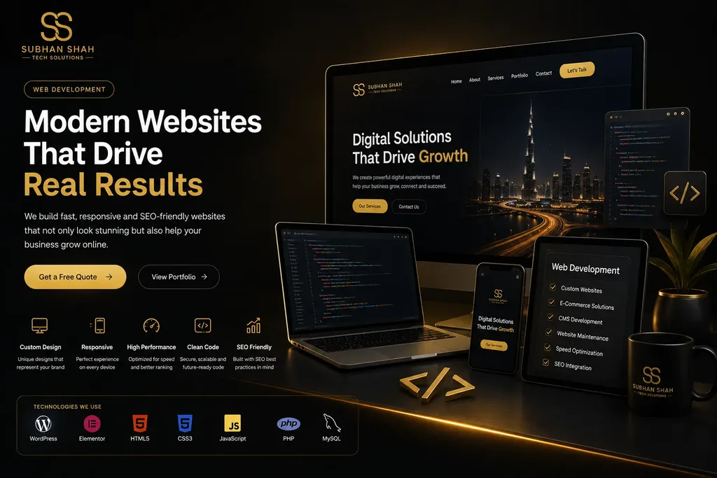 Professional web development services in Dubai UAE